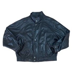 Vtg Wilsons The Leather Expert Biker Jacket Mens  Black XL Thinsulate  Heavy